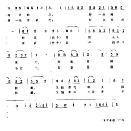 鲜花调 一 扬州市