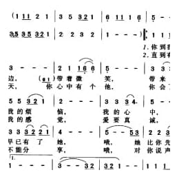中国名歌500首乐谱:迟到 陈彼得词曲
