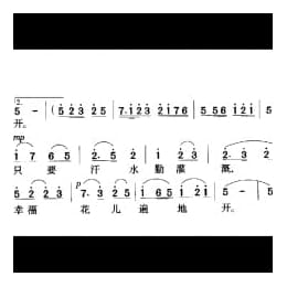 幸福不会从天降 影片 我们村里的年轻人 插曲 烽词 张榛昌曲