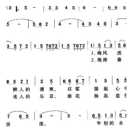 走向海洋 电视片 潜猎从这里开始 插曲 王晓岭词 魏群曲