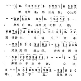 影视剧曲谱:晴雯歌 电视连续剧 红楼梦 插曲