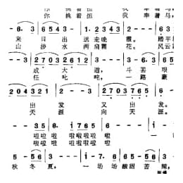 影视剧曲谱:敢问路在何方 电视连续剧 西游记 主题歌