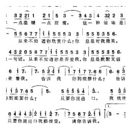 苏芮歌曲谱:请你告诉我