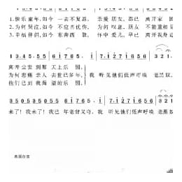 美国经典歌曲谱:老黑奴 简谱