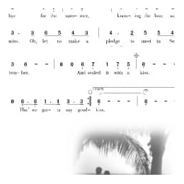 美国经典歌曲谱:以吻封缄 简谱