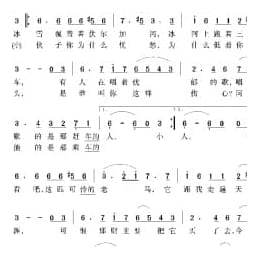 俄罗斯经典歌曲谱:三套车 简谱