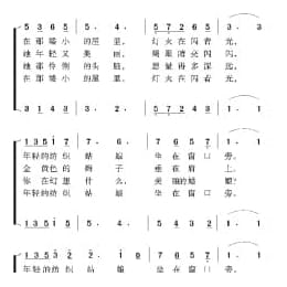 俄罗斯经典歌曲谱:纺织姑娘 简谱