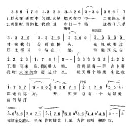 俄罗斯经典歌曲谱:吉卜赛女郎之歌 简谱