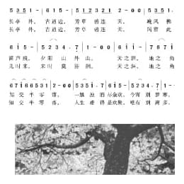 中国经典歌曲谱:送别 简谱