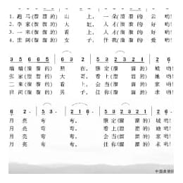 中国经典歌曲谱:康定情歌 简谱