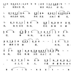 烛光里的妈妈 李春莉词 谷建芬曲