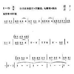 月朦脆,鸟朦胧 台湾故事影片月朦脆,鸟朦胧插曲 琼瑶词 古月曲
