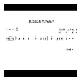 我爱这蓝色的海洋 胡宝善 王传流词 胡宝善曲