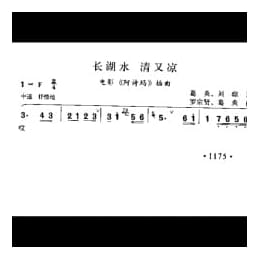 长湖水清又凉 电影 阿诗玛 插曲 葛炎 刘琼词 罗宗贤 葛炎曲