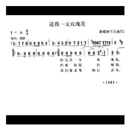 送我一支玫瑰花 新疆维吾尔族民歌