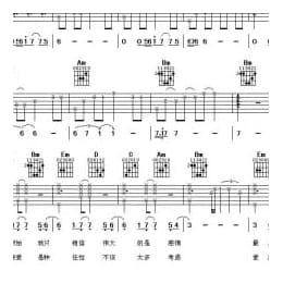 信乐团 离歌 吉他谱