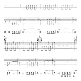 伍佰 再度重相逢 吉他谱