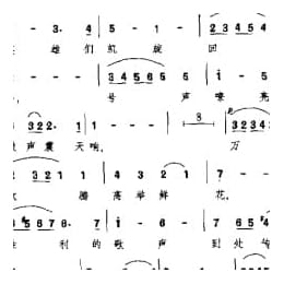 外国古典歌曲简谱:英雄凯旋歌 选自清唱剧 犹太 麦卡白 德 亨德尔曲