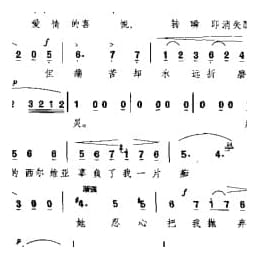 外国古典歌曲简谱:爱情的喜悦 意 马尔蒂尼曲