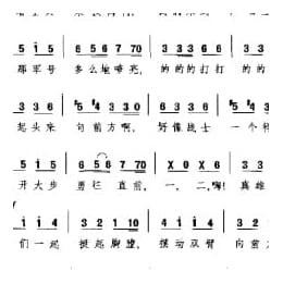 外国古典歌曲简谱:街头少年合唱 选自歌剧 卡门 法 比才