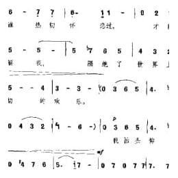 外国古典歌曲简谱:谁热切地怀恋过 俄 柴可夫斯基曲