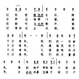 外国民间乐曲简谱:我们热爱愉快的生活 德国民歌