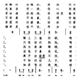 外国民间歌曲简谱:屋子里没有打扫 斯洛伐克西部民歌