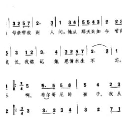 外国民间歌曲简谱:布尔哥尼小曲 法国民歌