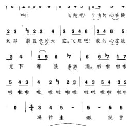 外国现代歌曲简谱:玛拉圭娜 彭克斯词 列库阿那曲