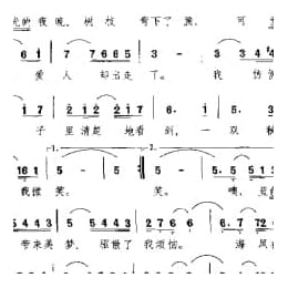 外国现代歌曲简谱:蓝色的夜晚 古巴 列库奥纳曲