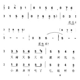 外国现代歌曲简谱:花生米叫卖调 古巴 西蒙曲