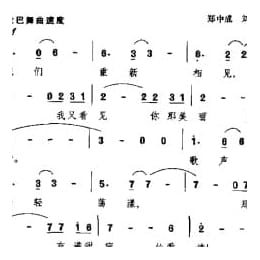 外国现代乐曲简谱:干旱的土地 巴西 巴罗沙曲