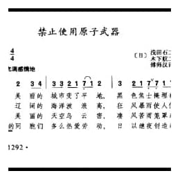 禁止使用原子武器 日 木下航二曲