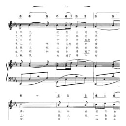 中外优秀儿童歌曲:歌唱二小放牛郎 五线线简谱对照带歌词