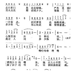 抒情歌曲简谱:男人眼里的关东女 宋斌廷词 张振国曲