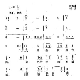 抒情歌曲简谱:沈阳城 秧歌城 封兆才词　钊邦曲