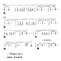 抒情歌曲简谱:森林在召唤 晓光 小琦词 雄达 傅晶曲