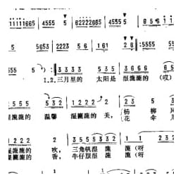抒情歌曲简谱:三月的太阳湿漉漉 华友国词 尔宁曲