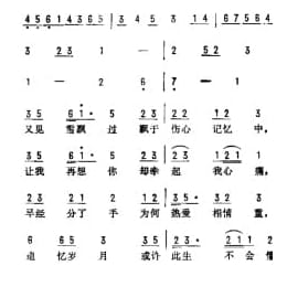 飘雪 港台 佚名词曲