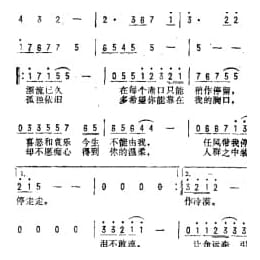 通俗歌曲简谱:我和我追逐的梦 香港 周治平词曲
