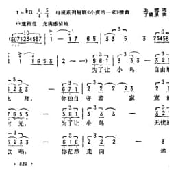 为了小鸟 电视系列短剧 小爽的一家 插曲 王健词 丁晓里曲