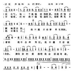 简谱:天地在我心 电影 宝莲灯 主题曲 1999刘欢词 郑方 刘欢曲 刘欢演唱