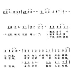 简谱:姐姐明天就要嫁人了 1996刘琼词曲 刘琼演唱