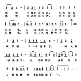 通俗歌曲简谱:遥远的朋友 1995阎肃词 徐沛东曲 彭丽媛演唱