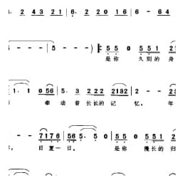 通俗歌曲简谱:九九归一 1999祁人词 陈翔宇曲 彭丽媛演唱