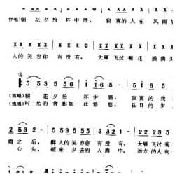 通俗歌曲简谱:中华民谣 1989冯晓泉 张晓松词 冯晓泉曲 孙浩演唱