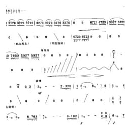 古筝独奏简谱:秋窗风雨夕 电视剧 红楼梦 插曲 筝独奏 王立平 曲 朱晓谷 编曲