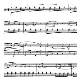 中国钢琴名曲五线谱:民歌小曲 采茶扑蝶 福建民歌 黎英海