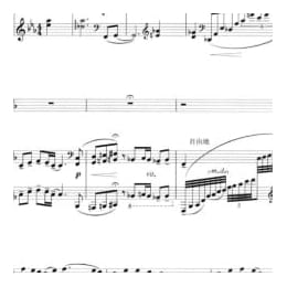 声乐五线谱:在那遥远的地方 哈萨克族民歌 王洛宾改编 张彦妮编配