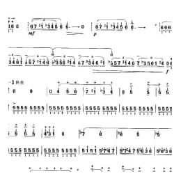 扬琴经典曲目简谱:觅 杨青曲